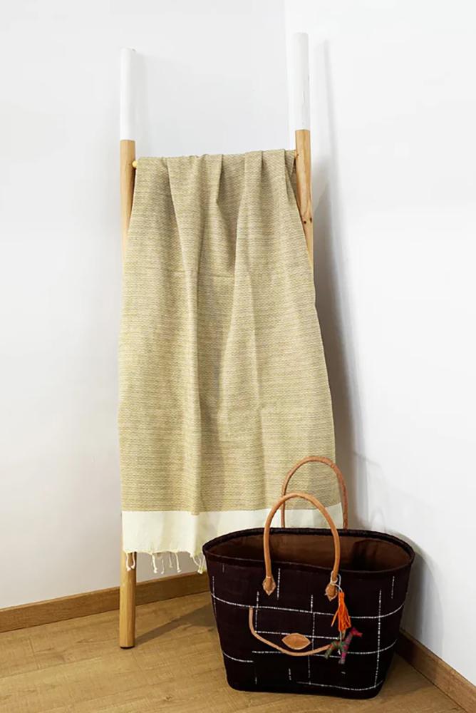 TELO MARE COTONE UNISEX BEIGE ATHENA TAUPE COMPTOIR DE LA PLAGE
